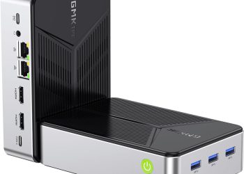 GMKtec Mini PC NAS Intel N150 Dual Boot System 12GB DDR5 64GB EMMC +512GB SSD Desktop Computer 4*M….