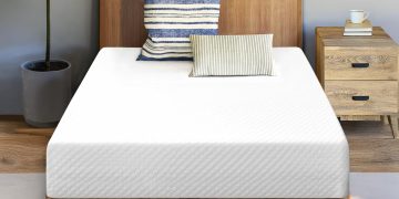 Neo Sleep 8 Inch Twin Cooling Gel Memory Foam Mattress Medium Firm CertiPUR-US Certified Foam,