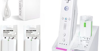 2pcs Rechargeable Battery Pack Compatible with Wii WiiU Remote, Conroller Charger Station