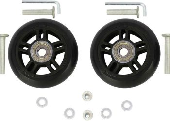 ORO 1 Pair Luggage Wheels Replacement 45/50/54/60/64/68/70/72/75/80/84/87/90mm Case Wheels with 8mm