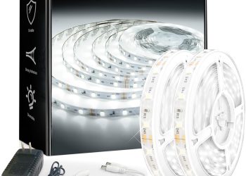 dalattin White LED Strip Lights 50ft Dimmable Bright 24V Led Light Strip 6500K Daylight White 900