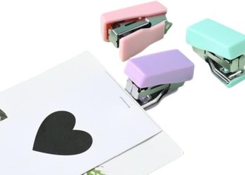 Mini Morandi Color Metal Stapler Set with Staples Binding Tools Stationery Office School Student