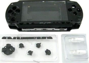 OSTENT Full Housing Repair Mod Case + Buttons Replacement for Sony PSP 1000 Console Color Black