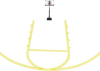 Franklin Sports Basketball Court Stencil – Easy to Use Basketball Marking Kit – No Paint Included