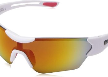 Suncloud Hotline Polarized Sunglasses, Matte White, Red Mirror