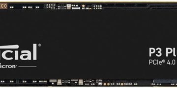 Crucial P3 Plus 1TB PCIe Gen4 3D NAND NVMe M.2 SSD, up to 5000MB/s – CT1000P3PSSD8
