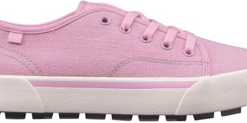 Lugz Women’s Trax Fashion Sneaker, Pink/Whisper White/Alloy, 7.5 M US