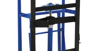 Vestil APPL-1200-60 Steel Ratchet Appliance Cart 17 In. x 24 In. x 60 In. 1200 Lb. Capacity Blue
