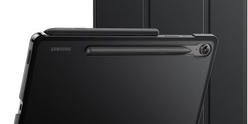 JETech Case for Samsung Galaxy Tab S10 FE / S9 FE 10.9-Inch, Slim Translucent Back Tri-Fold Stand