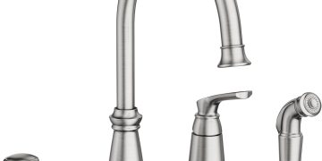 Moen 87044SRS Whitmore One-Handle High Arc Kitchen Faucet, Spot Resist Stainless
