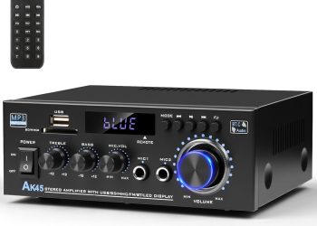 Stereo Audio Amplifier 2025 Upgraded AK45 Bluetooth Receiver for Home Stereo, 400W 2 Channel