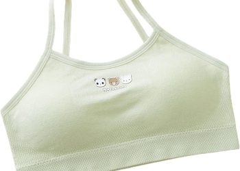 Big Girls Clothes Size 8 Teen Girls Seamless Training Bras Adjustable Straps Sports Bras Cotton