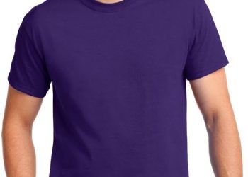 Gildan Mens Ultra Cotton 100% Cotton T-Shirt, 4XL, Purple