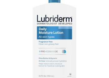 Lubriderm Fragrance Free Daily Moisture Lotion + Pro-Ceramide, Shea Butter & Glycerin, Face, Hand &