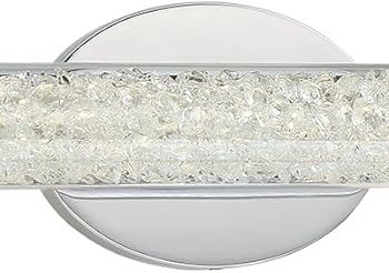 GEORGE KOVACS P1193-077-L Diamonds LED Vanity Bath Light, 1-Light, 33 Total Watts, 5-in H x 32-in W…