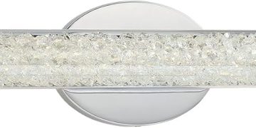 GEORGE KOVACS P1193-077-L Diamonds LED Vanity Bath Light, 1-Light, 33 Total Watts, 5-in H x 32-in W…