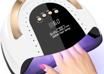 268W UV LED Nail Lamp, LKE Nail Dryer for Gel Polish, 4 Timers UV Nail Lamp Professional Nail