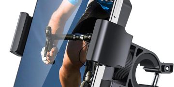 Bike Phone Holder Mount, Secure Handlebar Phone Mount Holder for Bike and Motorcycle, Suitable for
