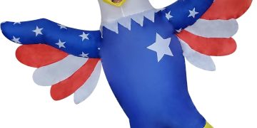 Inflatable Bald Eagle Costume Independence Day Blow-up Costume for Adult/Halloween/Patriotic Parade