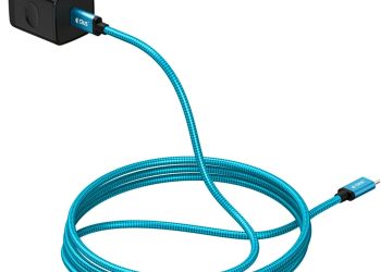 CBUS Fast Charger Block and 6ft Braided Fast Charging Cable Compatible with TCL 50 LE/XE/XL, 40 T,