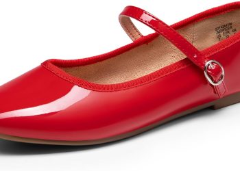 DREAM PAIRS Women’s Ballet Flats Mary Jane Shoes, Round Toe Comfortable Dressy Casual Slip-on Work