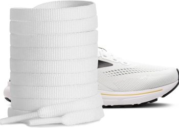 UamGlsob Runing Shoe Laces for Brooks Sneakers, 1/4″(6mm) Stripe Flat Shoelaces Replacement Strings