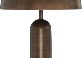 Signature Design by Ashley Wendfield Industrial Metal Table Lamp with On-Off Switch and 2 Sockets,