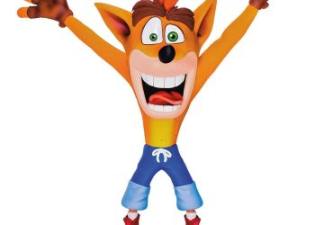 Entertainment Earth Crash Bandicoot Figure Statue,Brown