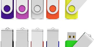 Aiibe 10 Pack 64 GB USB Flash Drives Thumb Drive Jump Drives 64GB 2.0 Flash Drive Bulk (10 Mixed