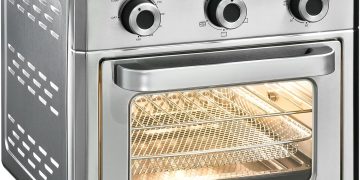 Panana Air Fryer + Convection Toaster Oven, 6-in-1 Air Fryer Toaster Oven Combo 1400W, 21QT