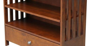 IC INTERNATIONAL CONCEPTS Corner Solid Parawood Construction TV Stand/Entertainment Center for Livi…