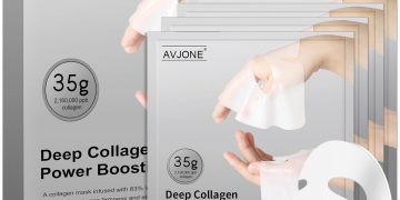AVJONE Collagen Face Mask for moisturizing and Glass Skin, hydrating Overnight Face Mask for All