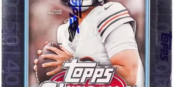 2024 Topps Chrome Football Trading Card Hobby Box (2 Two Autographs Per Box!)