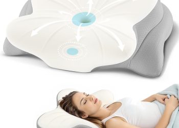 Neck Pillow Cervical Memory Foam Pillows for Neck and Shoulder Pain Relief, Side Sleeper Pillow,
