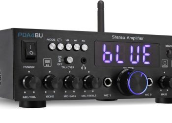 Pyle 200W Wireless Bluetooth Home Stereo Amplifier – Multi-Channel Audio Receiver with Optical –