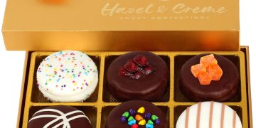 Cookie Gift Basket – Dark Chocolate Gourmet Cookie Gift – Vegan Food Present