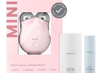 NuFACE MINI+ Microcurrent Facial Device Kit – FDA Cleared Face Sculpting & Skin Tightening Device t…
