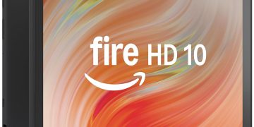 Like-New Amazon Fire HD 10 Tablet (32GB Black) + Standing Cover (Black)