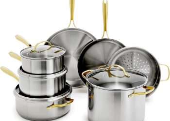 GreenPan 11 Piece Stainless Steel Cookware Set, Induction Ready, Tri-Ply Multiclad Pots & Pans with