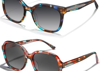 CARFIA Large Curved Acetate Polarized Sunglasses for Women UV Protection, Retro Fashion Ladies