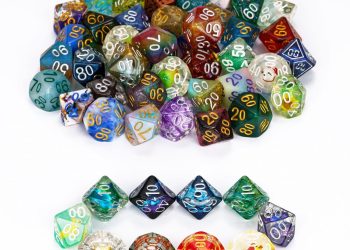 10 Pack Polyhedral Dice Set, Random Color 10 Sided Dice for D&D, DND, Table Games, Dungeons and