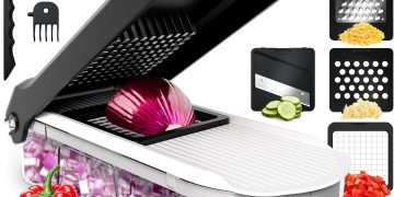 Fullstar Vegetable Chopper, Mandoline Slicer – Cheese Grater, Food Chopper with Container, Kitchen