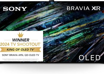 Sony QD-OLED 77 inch BRAVIA XR A95L Series 4K Ultra HD TV: Smart Google TV with Dolby Vision HDR