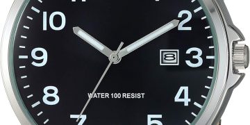 Amazon Essentials Men’s Easy to Read Strap Watch