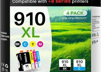910XL Ink for 910XL Ink Cartridges Combo Pack Replacement Work with OfficeJet 8015e 8022e 8010 8022