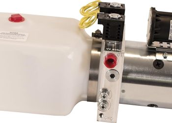 Buyers Products PU642LR 4-Way DC Hydraulic Power Unit, Electric Controls Horizontal 1.5 Gallon Poly