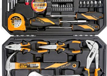 TOLSEN Tool Set for Home Maintenance and Daily Use, General Household Hand Tool kit with Plastic