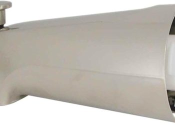 DANCO Bath Tub Spout with Diverter, Brushed Nickel, 1-Pack (89249)