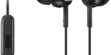 Sony Deep Bass Wired Earphones with Smartphone Control and Mic – Metallic Black