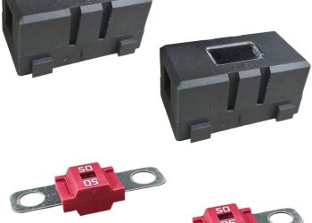 2PCS AMI/Midi Fuse Holders with 50A Fuses, High Current Fuse Holder with Cover, Automotive Fuse